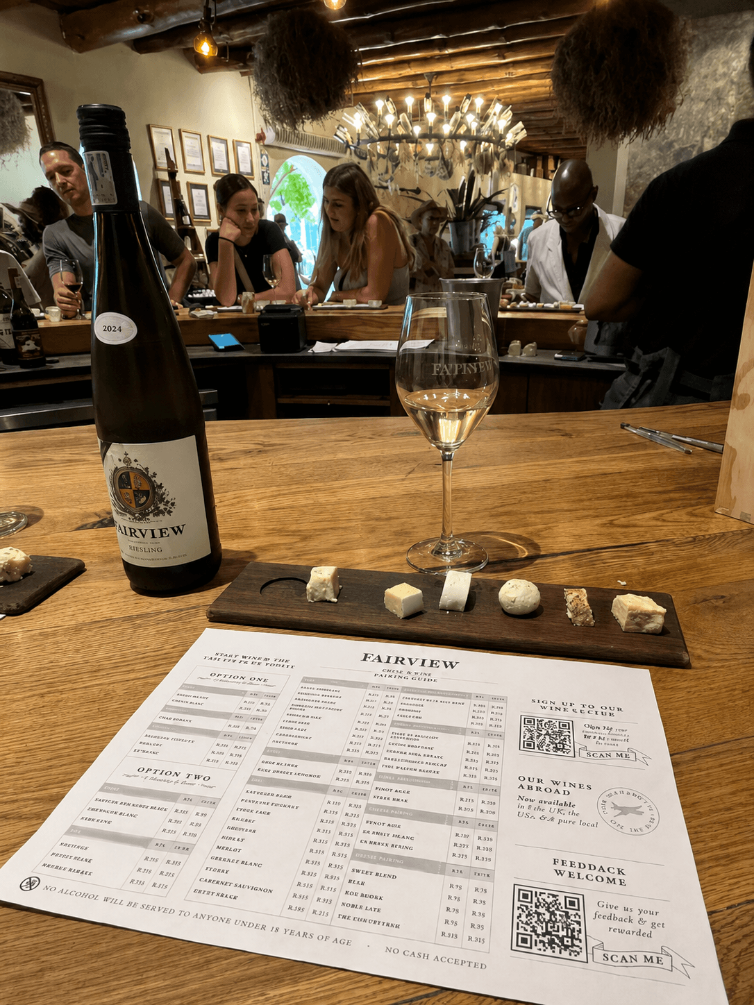 Wine and cheese tasting